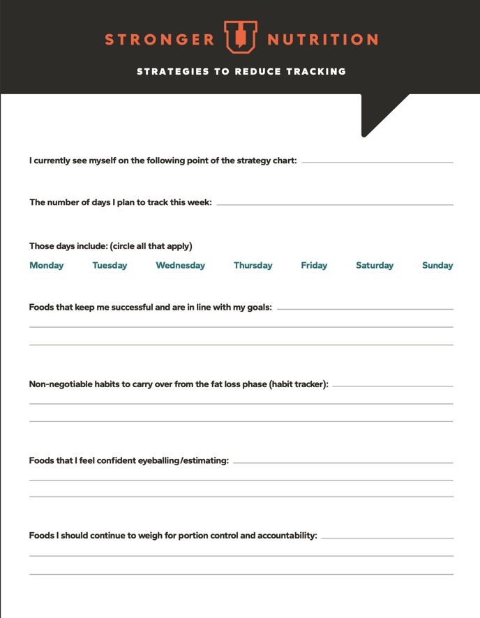 strategies worksheet screenshot